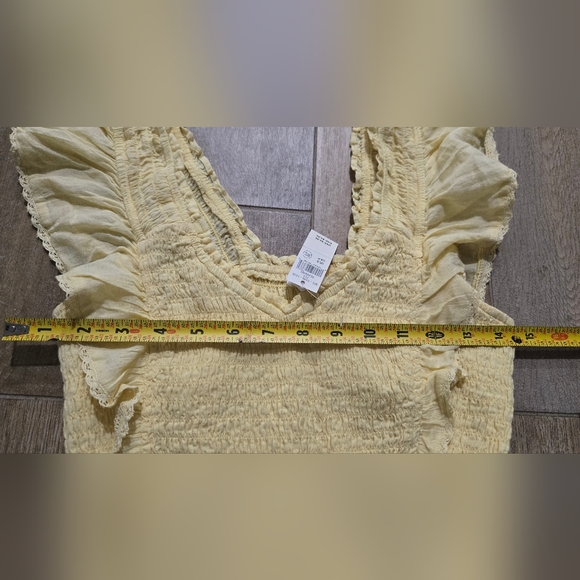 Nwt Aerie Yellow Ruffle Maxi Dress Size Small - Picture 8 of 11